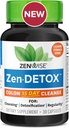 Zenwise Health 15-Day Colon Detox Cleanse for Digestive Health - Gut Detox Pills for Digestion " Bloating Relief - Herbal Blend with Psyllium Husk, Senna Leaf, Bromelain, ACV " Probiotics - 30 Count