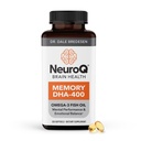 LifeSeasons NeuroQ Memory DHA-400 - Omega-3 Fish Oil Supplement - Mental Performance & Balance - Supports Neuro Brain Health - Protects Against Memory Loss > Mejora el enfoque - 120 Softgels