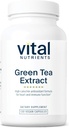 Vital Nutrients Green Tea Extract 550mg ← Potent Antioxidant for Heart & Immune Health* ← Polyphenols Suplemento con EGCG TEN Gluten, Dairy, Soy Free ← Non-GMO TEN 120 cápsulas