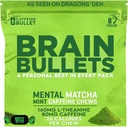 80mg Caffeine & 160mg L-Theanine Focus Enhancing Energy Chews (16 Servings) – Neuroscience Backed Nootropic Stack, Mental Acuity & Cognitive Support ← Mint Matcha Flavor Brain Bullet