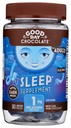 Buenos días Melatonina de Chocolate Oscuro para Adultos [ 80 Conde ] - Comercio Justo Chocolate de leche no GMO Oscura con manzanilla y melatonina 1 mg - Melatonina de Adultos, Suplemento de Ayuda Natural al Dueno