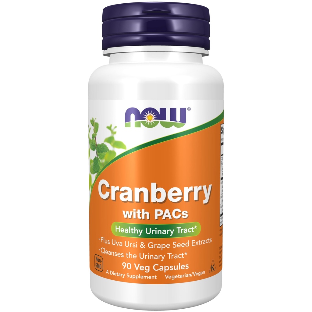 AHORA Suplementos, Arándano con PAC, más Uva Ursi y Grape Seed Extractos 90 Veg Capsules