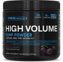 PEScience Bomba de Booster de Oxido Alto Volumen Pre Powder de entrenamiento, cereza negra, 36 Scoops, Caffeine Gratis