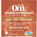 Om Mushroom Superalimentos orgánicos hongos alimentados café latte Blend, 0.28 OZ