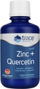 Trace Minerals Zinc líquido más quercetina - Suplemento de salud digestivo e inmune - Suplemento mineral con zinc y quercetina - Antioxidante " Heart Health Support - Orange Mango, 16 fl oz (32 Servings)