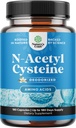NAC Suplemento N-Acetyl Cysteine 600mg - Potent Vegan High Absorption NAC 600mg Capsules Glutathione Precursor para la limpieza del hígado Detox & Reparación Plus Lung Health and Immunity Support (180ct)