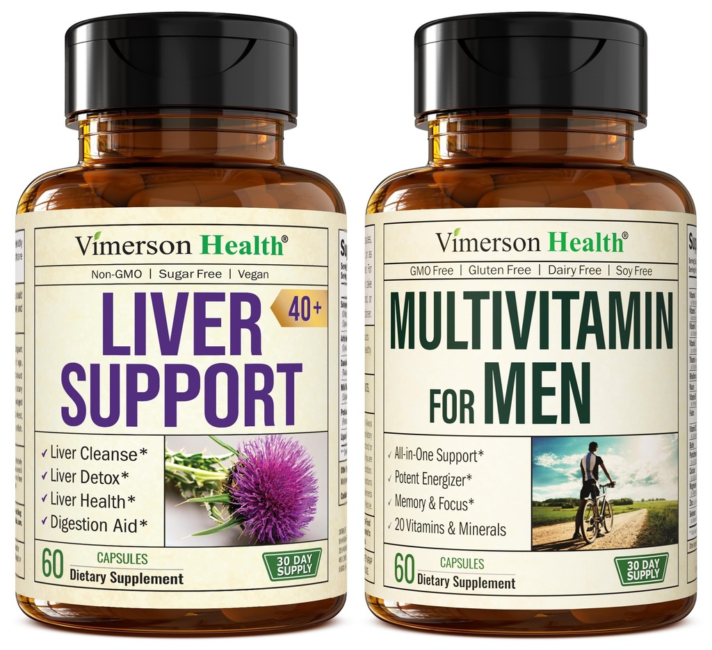 Detox de limpieza de hígado &amp; Reparación de carburante de leche Suplemento " Multivitaminas para hombres - Mens completos multivitaminas " con vitamina A, C, D, E, B12, Zinc y Más vitaminas para hombres
