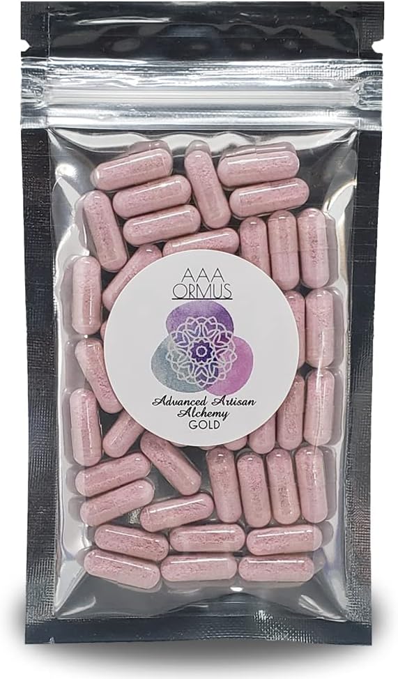 ORMUS Gold - 40 cápsulas Vegan - Oro Monatómico con Oro Colloidal - La Piedra Filosofía - AAA Ormus