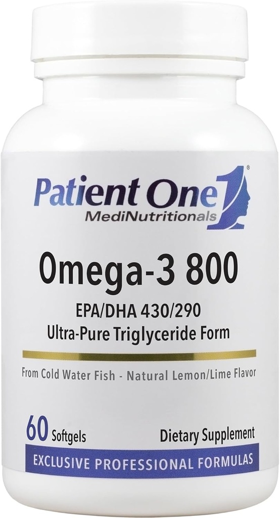 Pacientes One Omega-3 800 tóxicos Suplemento para apoyar el corazón, la salud cognitiva y conjunta*