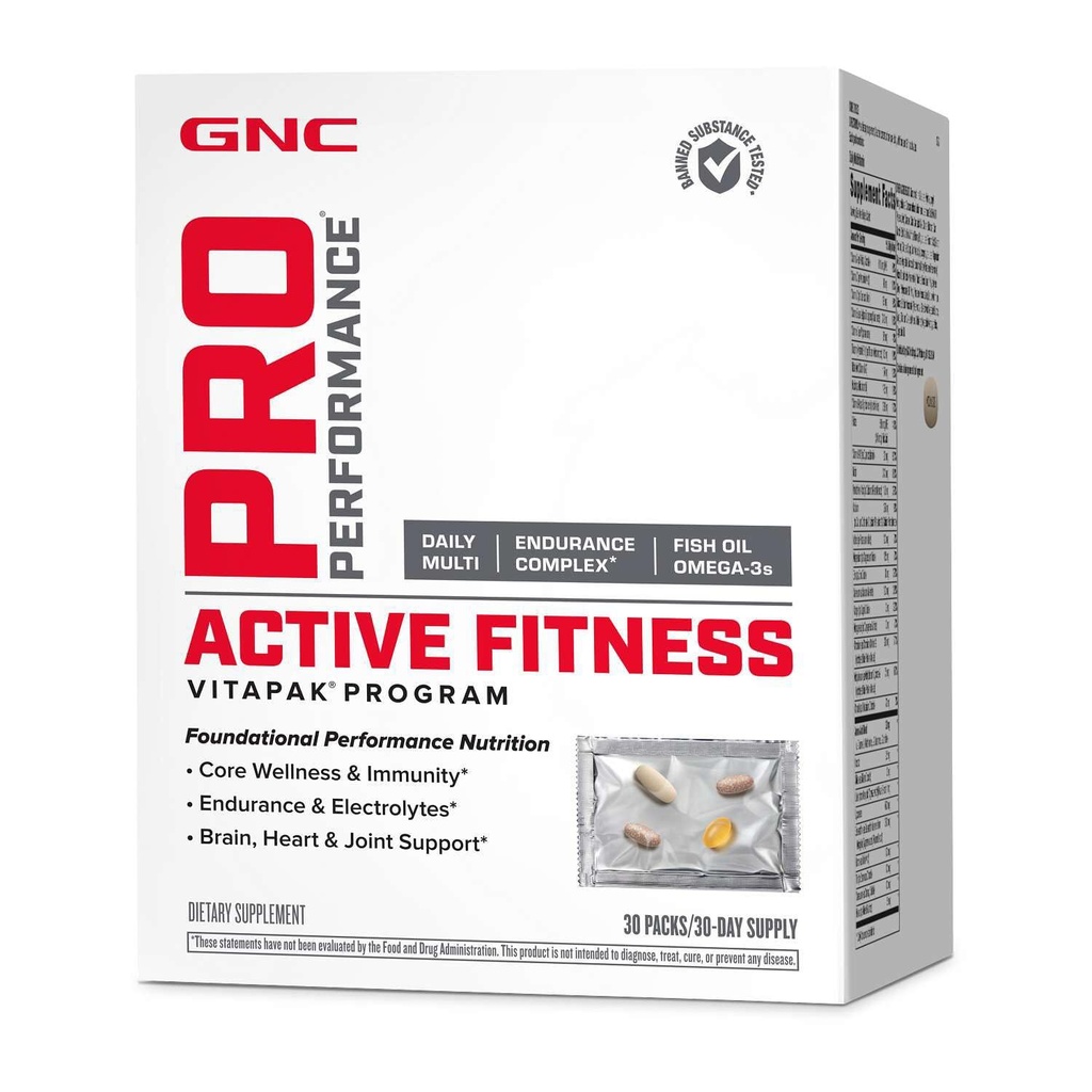 GNC Pro Performance Active Fitness Vitapak Program tención 30