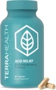 Terra Health Essentials - Acid Relief ← Alivio del Reflujo de Ácido All-Natural, Heartburn, Suplemento de Indigestión TEN 30-Day Supply (60 cápsulas)