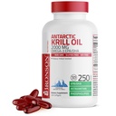 Bronson Antártico Krill Oil 2000 mg con Omega-3s EPA, DHA, Astaxanthin y fosfolípidos, 250 Softgels (125 Servimientos)