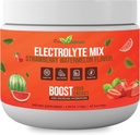 Electrolyte Powder - Refreshing Workout Recovery Electrolytes, Sugar Free, Gluten Free & Vegan, Pura Keto & Paleo Hydration Beverage, Immune Boosting Vitamins (198 Grams, Strawberry Watermelon)