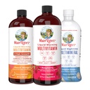 MaryRuth's Liquid Morning Multivitamins: +Hair Growth (Peach Mango), Daily Wellness (Raspberry), y Nighttime Multimineral (Coconut) peru Vegan Vitamins for Beauty, Energy, &amp; Bedtime ← Non-GMO