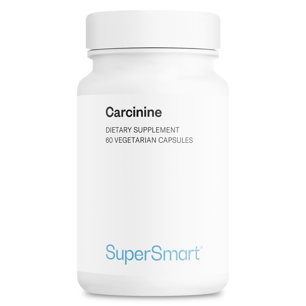 Supersmart - Carcinine 300mg por día (Patented) - Stable L-Carnosine Supplement TEN Non-GMO &amp; Gluten Free - 60 cápsulas vegetarianas