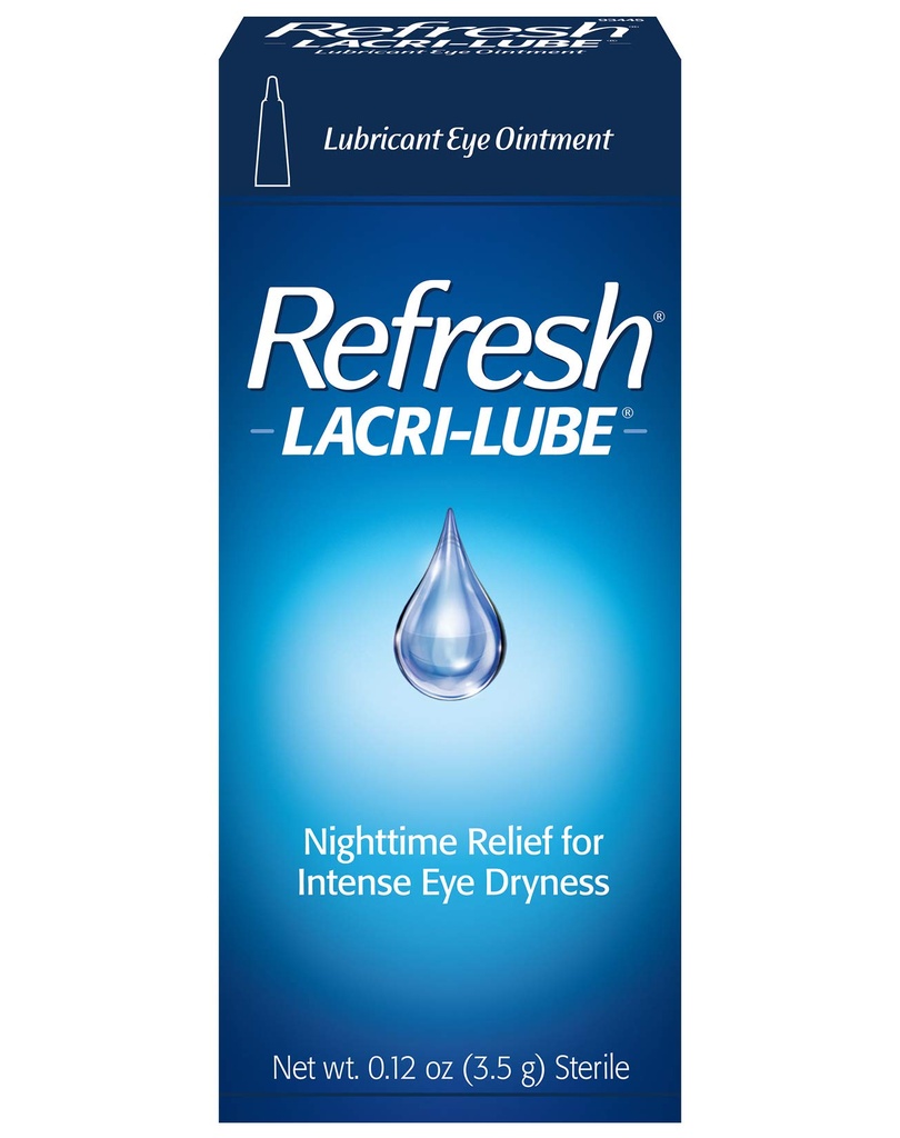 Refresh Lacri-Lube Lubricant Eye Ointment 0.12 Oz (2 Pack)