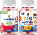 Magnesio Gummies para adultos - 500 mg - Magnesio calma Chews - Citrato de magnesio Suplemento Chewable para Mood & Muscle Support