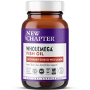 Nuevo capítulo Suplemento de aceite de pescado de Wholemega - 2000 mg por ser, Aceite de salmón de Alaska silvestre clínicamente probado con Omega-3 + vitamina D3 + Astaxanthin, 120 Softgels