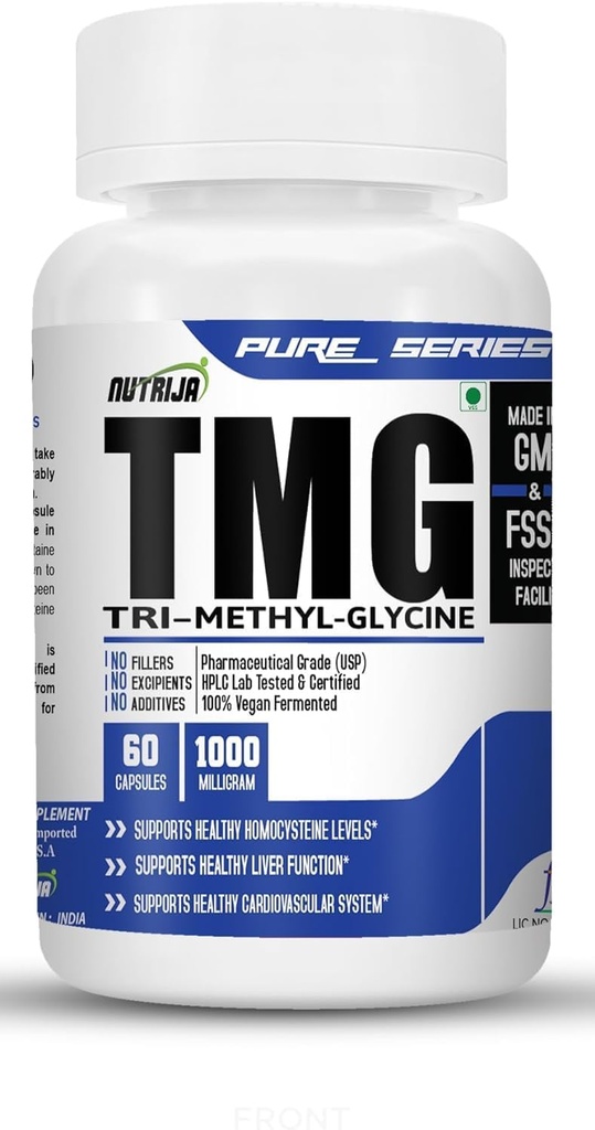 NutriJa-TRIMETHYLGLYCINE (TMG) 1000MG - 60 cápsulas