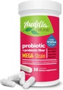 Mega-Strain 50 Billones CFU Probióticos + Prebióticos 30 Caps Probióticos para Mujeres & Hombres - Mantener Buena Flora Probiótico & Salud Digestiva - No Refrigeración Probióticos requeridos Lactobacillus Rhamnosus