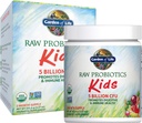 Jardín de la vida Probióticos biológicos brutos para niños - 5 millones CFU Acidophilus para niños, Bifido Probiótico Powder Suplemento con Prebióticos de frutas y verduras para la salud digestiva e inmunitaria - 60 Servimientos