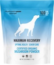 Om Mushroom Matrix Recuperación Máxima Mushroom Pet Suplemento Polvo, Apoyo Salud Optimal & Cuidado Superior para perros & gatos, 200 gramos, 7.1 oz