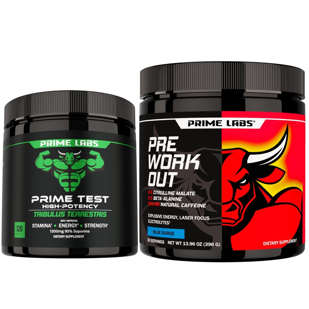 Prime Labs Tribulus Terrestris + Pre Workout Powder Supplements