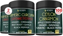 Bundle 7in1 Turmeric Curcumin & 6in1 Premium Ceylon Cinnamon Supplements - Support Immune, Digestion, Heart Health and Body Balance