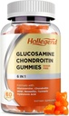 Glucosamine Chondroitin Gummies Azúcar Gratis, Gummies Suplementos para Adultos Hombres & Mujeres, 60 Condes
