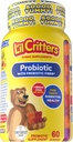 L’il Critters Probiotic Daily Gummy Suplemento para niños, para el apoyo médico digestivo, la uva, la cereza y los sabores naranja, 60 Gummies