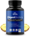 Enzimas digestivas con Probióticos y Prebióticos, Postbióticos, 60 cápsulas, Salud Digestiva de Apoyo y Tracto Intestinal, promueve el Sistema Inmunitario