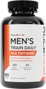 Regla 1 R1 Men’s Train Daily - 180 Tablets - Sports Multivitamin with Aminos, Antioxidants, Enzymes & Superfoods - 60 servicios