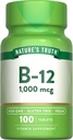 Verdad de la naturaleza Vitamina B12 1000 mcg Tablets tención 100 Cuenta  sometida Vegan, No GMO & Gluten Suplemento gratuito