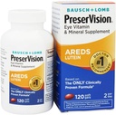 PreserVision AREDS Lutein Eye Vitamin & Mineral Supplement, Beta-Carotene Free, Soft Gels, 120 ct