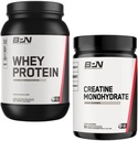 BARE PERFORMANCE NUTRITION BPN Cretina Monohydrate & Whey Vanilla Protein Powder Bundle