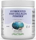 Maxi Health Collagen Peptides Powder – Tipo I Unflavored Marine Powder Collagen for Women & Hombre - Wild-Caught Protein Supplement for Joints, Skin, Hair & NailNails (10.75 oz)
