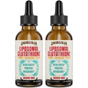 Liposomal Glutathione Liquid 2000MG – Antioxidante Detox Suplemento para Mujeres &amp; Hombres, Defensa del envejecimiento, Función del hígado &amp; Energía, con ácido hialurónico + Aloe Vera + Vitamina C, Natural &amp; Vegan, 4 FL.OZ