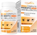 Probióticos para Mujeres & Hombres, 300 millones de millones de francos CFU 11 Strains + Enzimas vegetales orgánicos " Digestivos, Probiótico para Salud Digestiva, Gas " Bloating, Inmune, Gut Health for Women " Men, Shelf Stable, 60 caps