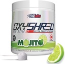 EHP Labs OxyShred Non Stimulant Pre Workout Powder - Estim Free Pre Workout, Caffeine Free Preworkout for Men & Women - No estim Preworkout - Sugar Free Energy Powder - Mojito, 60 Servings