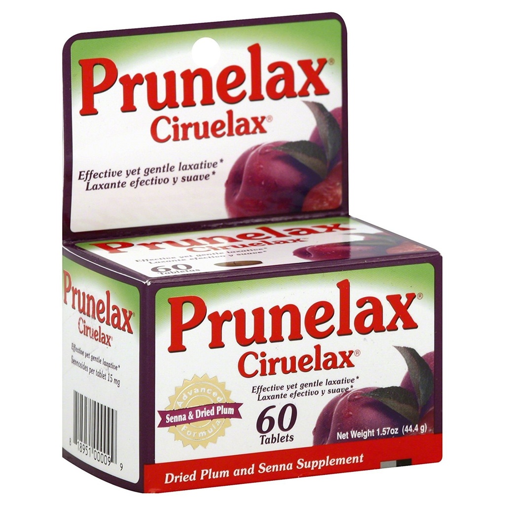 Prunelax Ciruelax Laxative Tabs, 60 ea (Pack of 11)