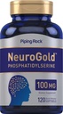 Piping Rock Phosphatidylserine 100mg TEN 120 Softgels TEN NeuroGold Silencio No Gluten Suplemento Gratis