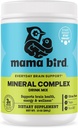 Best Nest Wellness Mama Bird Mineral Complex - Brain Health Support Multivitamin - Desarrollo de la bonificación de la madre " bebé - Suplemento de la bebida con el escote " Magnesio - limón-lima, 285 g (30 servidos)