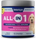 Vetericyn All-in 1 Multifunctional Suplemento de cachorro ← Enzimas digestivas + Antioxidante Apoyo inmunológico para cachorros + vitaminas, minerales, prebióticos, probióticos y Omegas.