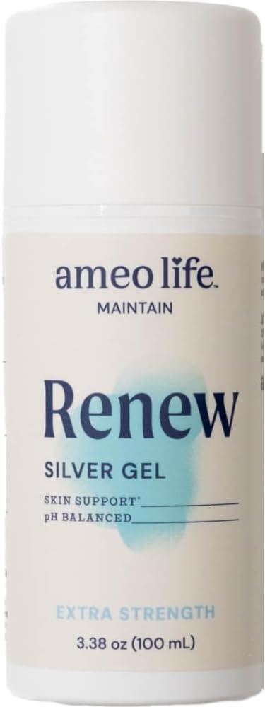 Extra Strength Colloidal Silver Gel 35 ppm - pH Balanced, Structured Silver Gel for Healthy Skin, Minor Cuts, Scrapes & Burns - Natural Skin Care for Rejuvenation (100ml)