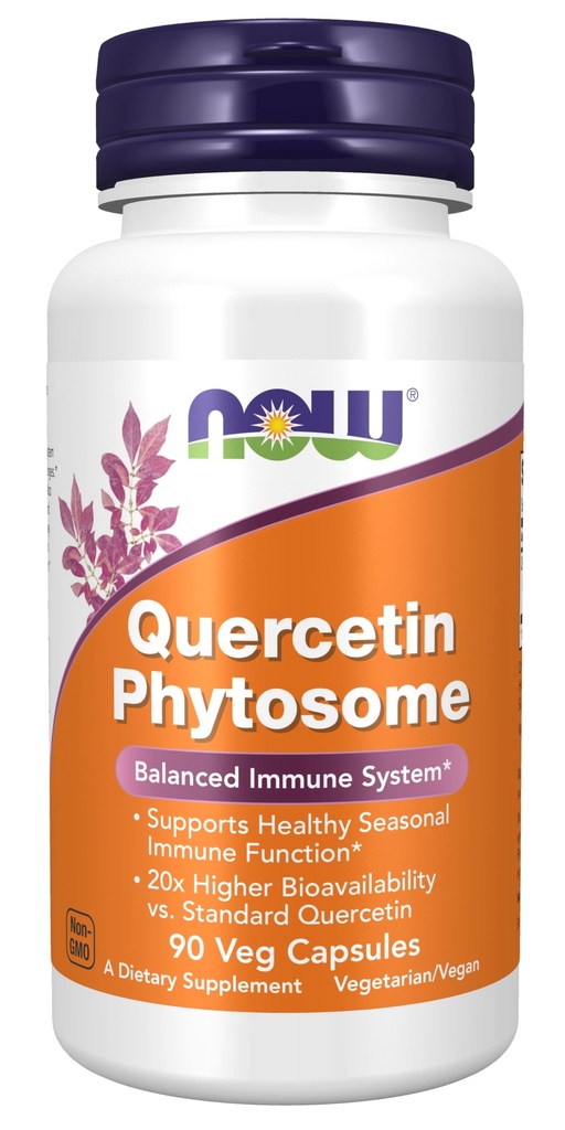 AHORA Suplementos de alimentos, Fitooma de Quercetina 250mg, Sistema de Inmune equilibrado, 90 Vcaps