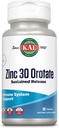KAL Zinc Orotate 30mg, Sujetamiento, Tablas de Zinc Chelated, Suplemento de Apoyo Inmunitario, Síntesis Proteína, Metabolismo, Apoyo Energético, Vegan, Garantia de 60 días, 90 Serviciones, 90 Tabletas