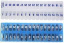 PM 31 Día Una vez-a Día Organizador de Planificador Mensual de Pill - Compartimiento grande Pill Boxes Store Medicamentos para Mes entero Plus Compartimiento para Píldoras Extras (AM/PM Clear & Blue) BPA Gratis