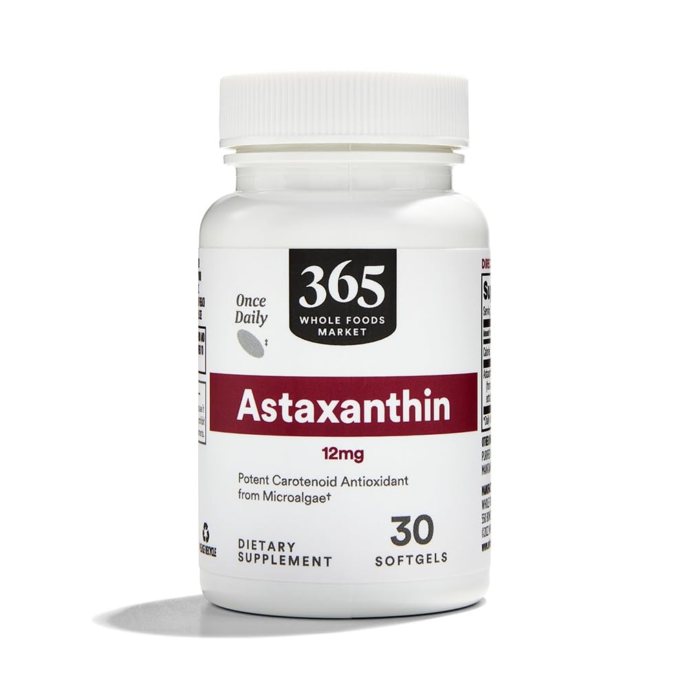 Mercado completo de alimentos, Astaxanthin 12mg, 30 ct