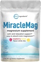 Calentar la pólvora de magnesio, 2lbs ¦ Magnesium Citrate Powder ¦ Sweet Raspberry Lemon Flavored Mineral Support ← Fácilmente Absorbed Silencio No-GMO, Vegan, Azúcar Gratis