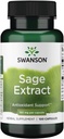 Swanson Sage Extract - Herbal Supplement Promoting Total-Body Health & Protection - Fórmula natural para el soporte general de bienestar - (100 cápsulas, 160 mg cada uno)
